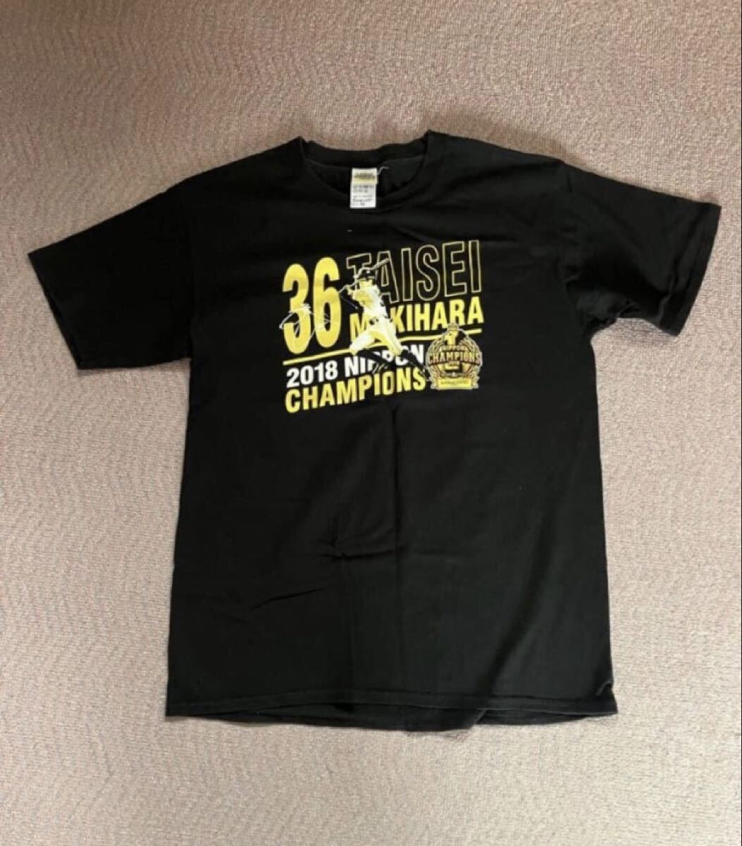 ソフトバンクホークス牧原大成TシャツMサイズ拍卖