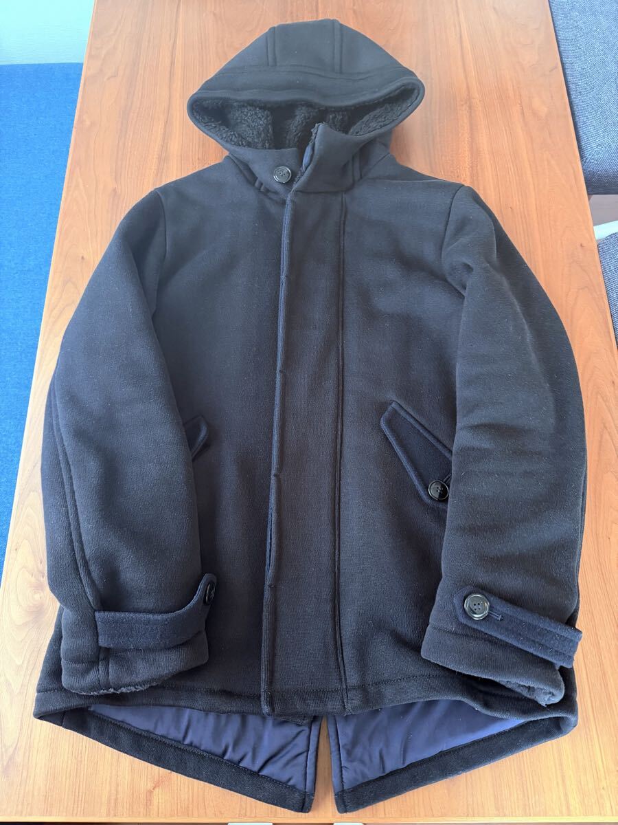 BLUEBLUE ブルーブルー ヘビースウェット裏ボア コート ジャケット 黒 サイズ3 L ハリウッドランチマーケット拍卖