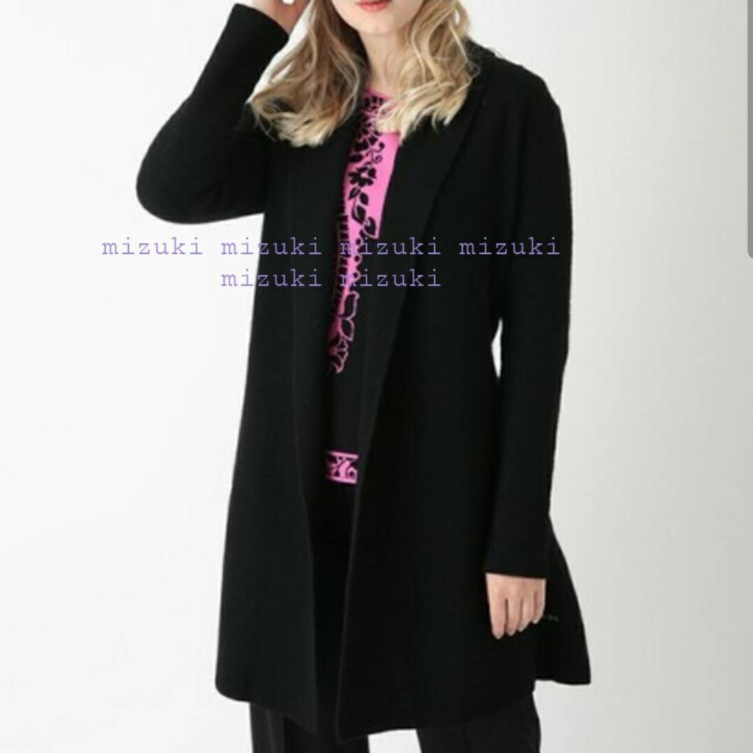 【美品】レオナール 極近年 カシミヤ入り 厚手カーディガン コーディガン 42拍卖