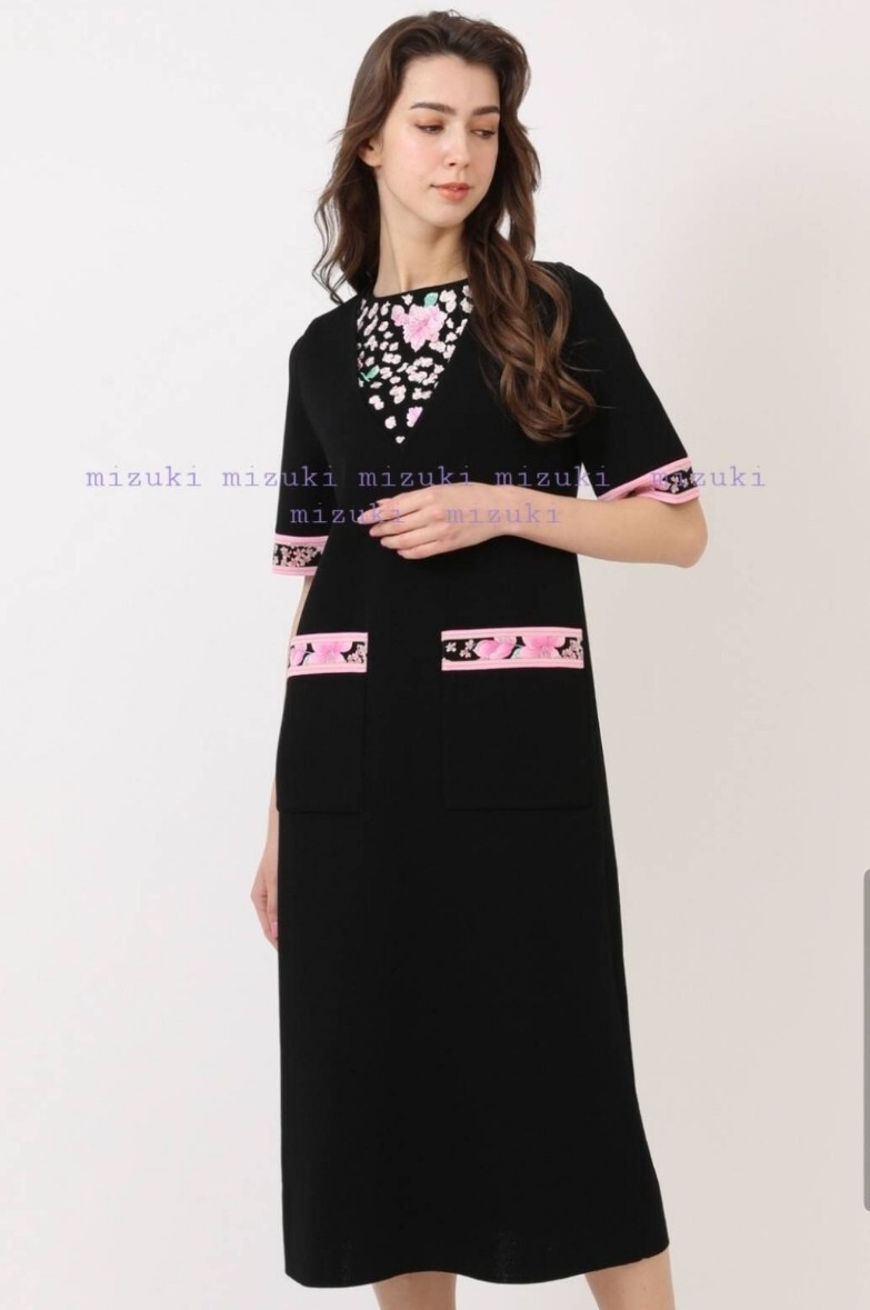 【極美品】レオナール 厚手 ジャンパースカート 4サイズ(42サイズ)拍卖