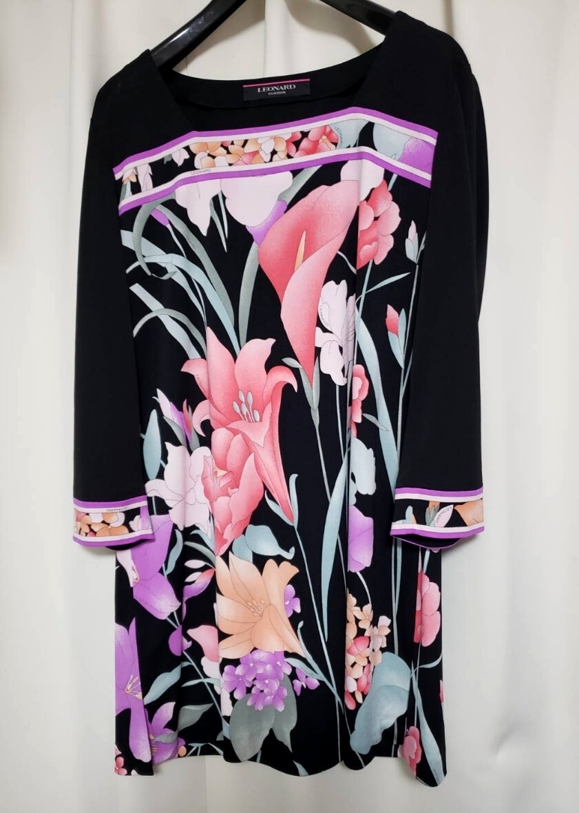 【極美品】レオナール 極近年 カンカン チュニック 38拍卖