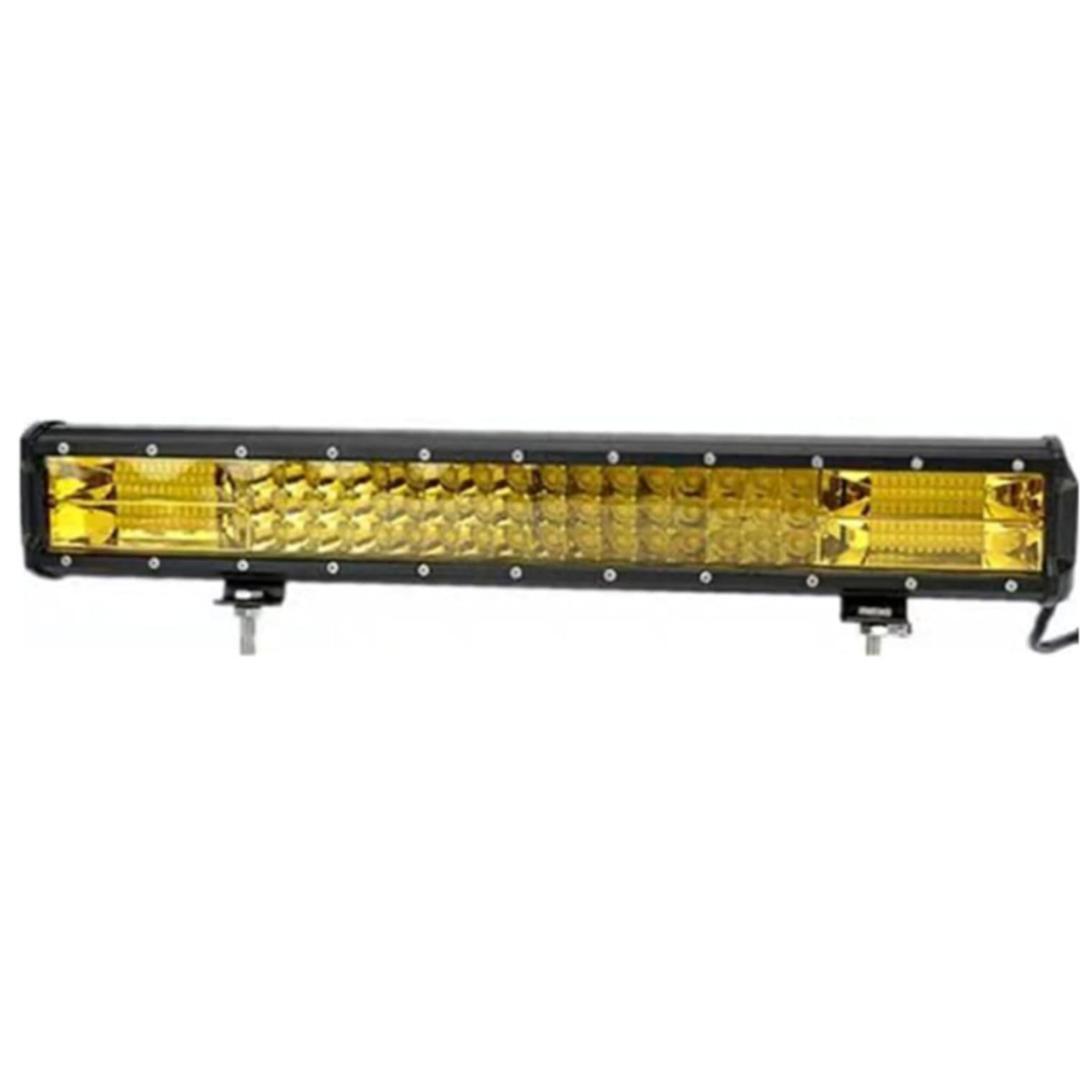 288W LEDライトバー イエロー 52cm 作業灯 ワークライト 12V 24V 兼用 投光器 ジムニー オフロード 防水 管理G6拍卖