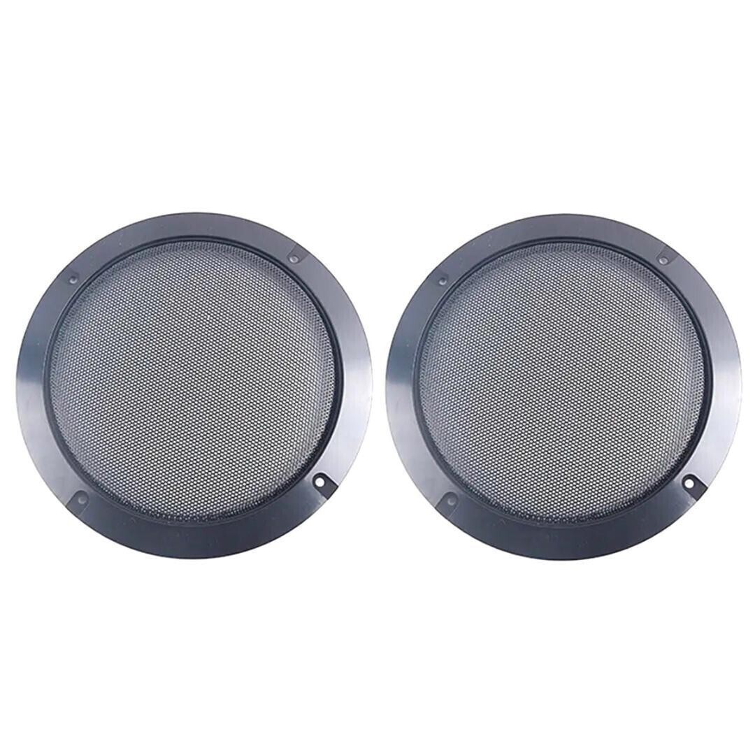 スピーカー グリルカバー 4インチ 10㎝~11㎝ メッシュ ブラック カーオーディオ 2個 カースピーカー スピーカーカバー 左右セット 管理F1拍卖