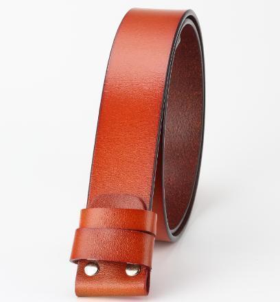 牛革 交換用ベルト ベルトバックル用 メンズ レディース 紳士レザーベルトビジネスベルト フォーマル デニム ジーンズ チノパン 茶 管理A1拍卖