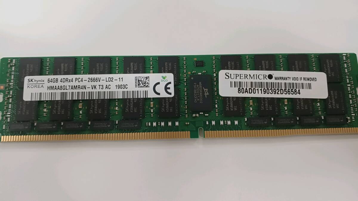 その1 SK hynix 64GB PC4-2666V HMAA8GL7AMR4N 送料込み 4枚 (中古)拍卖
