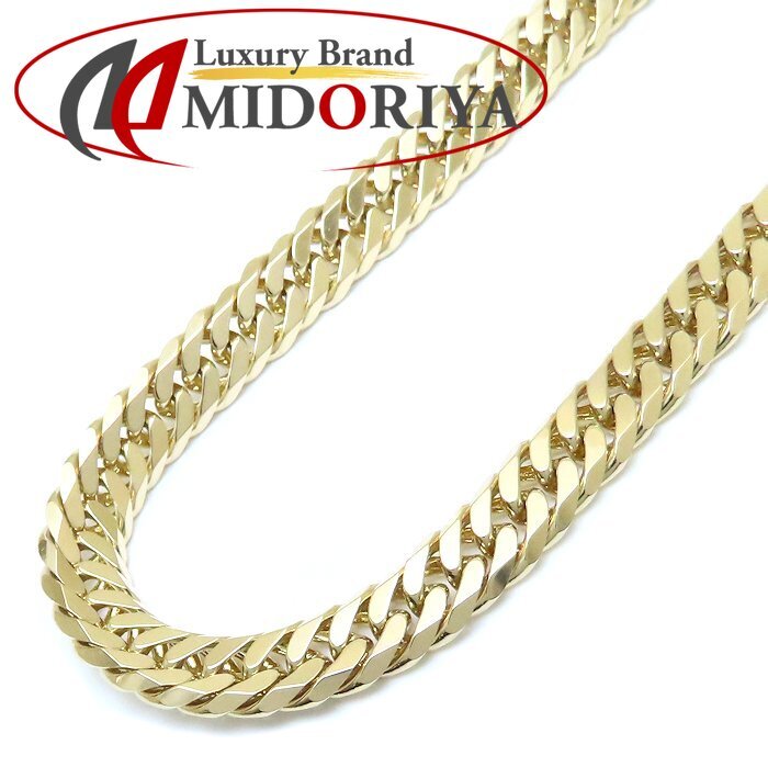 喜平ネックレス K18YG イエローゴールド メンズ 6面 ダブル 50cm 102.8g/76333【中古】拍卖