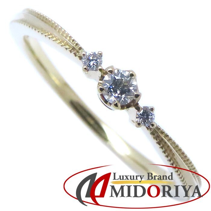 festaria フェスタリア ダイヤモンド リング Wish upon a star ダイヤモンド0.054ct/0.01ct 13号 K18YG レディース/294455【中古】拍卖