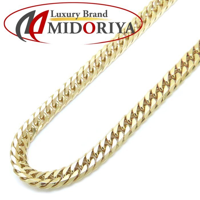 喜平ネックレス K18YG イエローゴールド メンズ 6面 ダブル 50cm 30.1g/76321【中古】拍卖