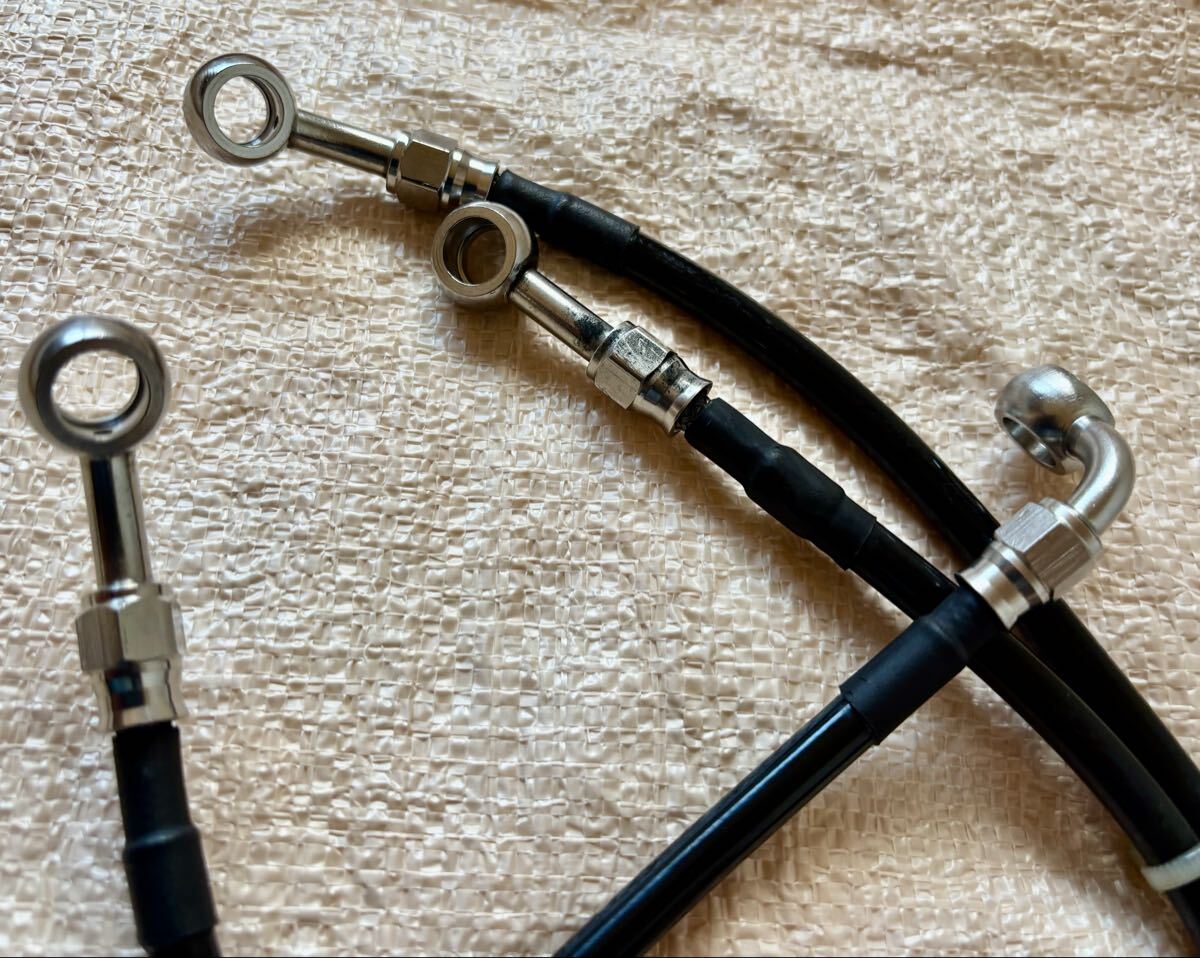 GSX1300R初期型 ラジアルマスター用ステンメッシュホース 中古(GW71 Brembo GALESPEED Adelin等 HAYABUSA 隼 ハヤブサ)拍卖