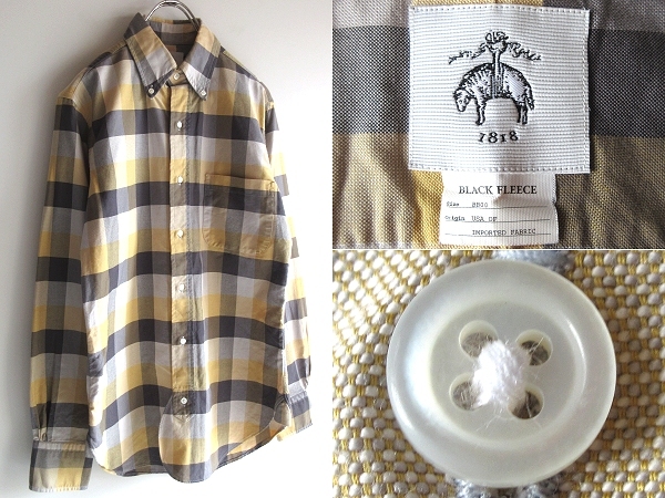 USA製 BLACK FLEECE BY Brooks Brothers ブラックフリース ブルックスブラザーズ チェック オックスフォード BDシャツ BB00 トムブラウン拍卖