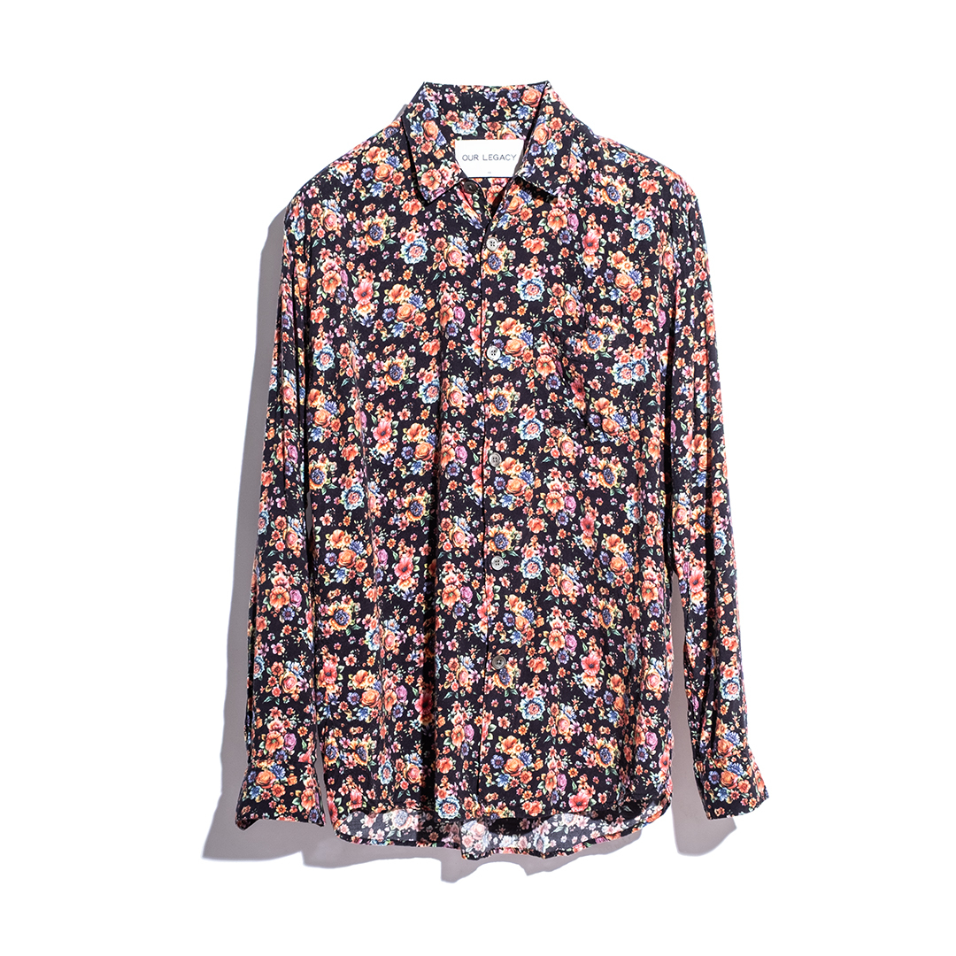 OUR LEGACY 花柄 レーヨン シャツ アワーレガシー フラワープリント拍卖