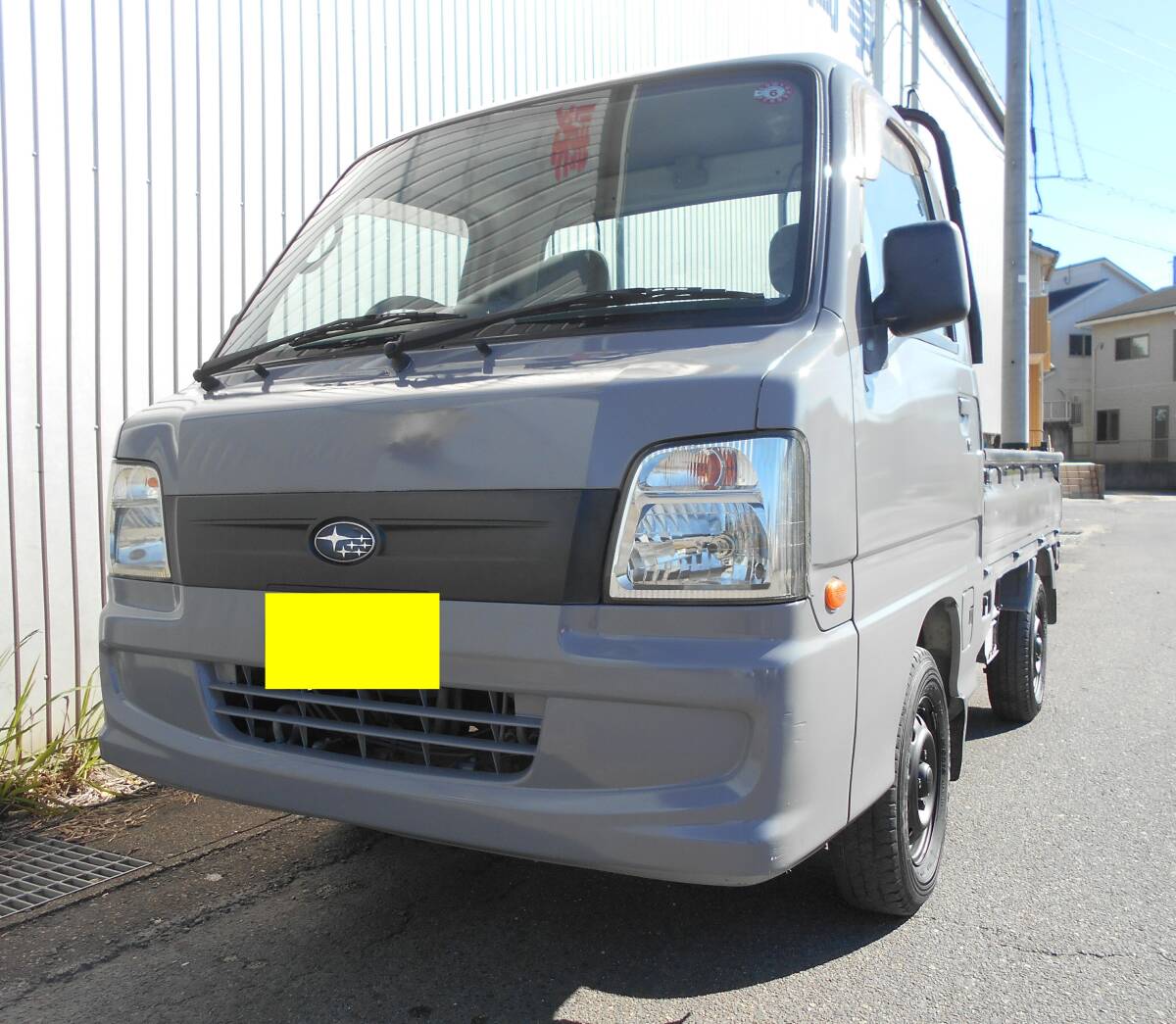 H19年 サンバートラック TB 4WD グレー全塗装 エアコン パワステ タイベル WP交換済み 車検あり! 即使用可!拍卖