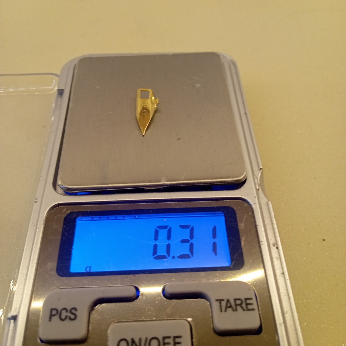 005 万年筆 ペン先のみ ニブのみ 21K刻印有り 参考重量 0.31g 1円スタート拍卖