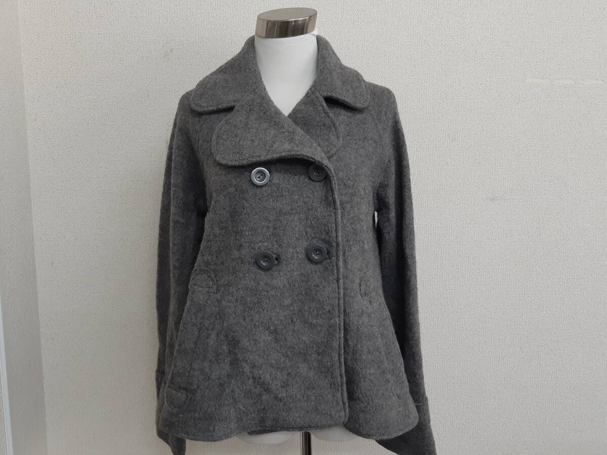 【管③】ZARA ザラ ピーコート ウール レディース拍卖