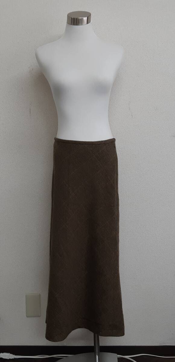 【管⑤】RALPH LAUREN ラルフローレン ロングスカート チェック柄拍卖