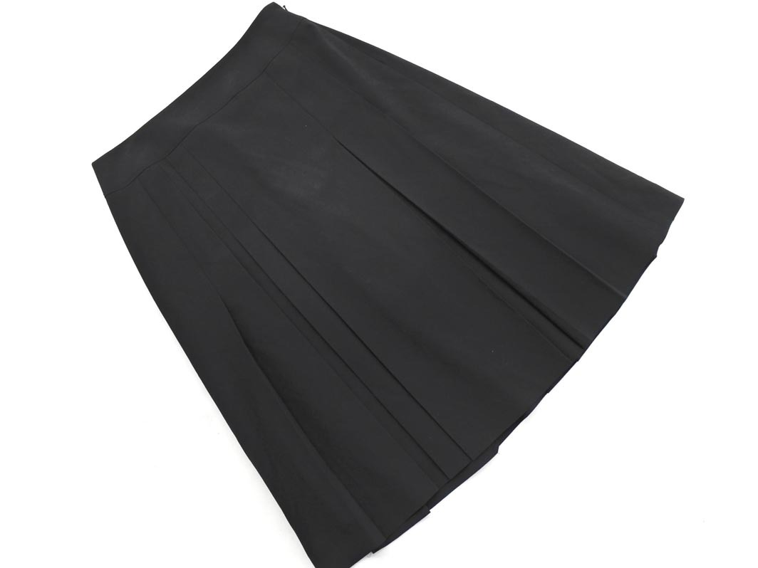 COMME CA DU MODE コム サ デ モード プリーツ スカート size9/黒 ■■ ☆ fkb1 レディース拍卖