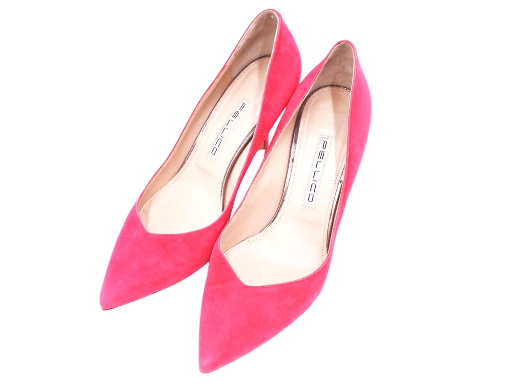 PELLICO ペリーコ スウェード ハイヒール パンプス size37(24.0cm位)/ピンク ■■ ☆ fkb3 レディース拍卖