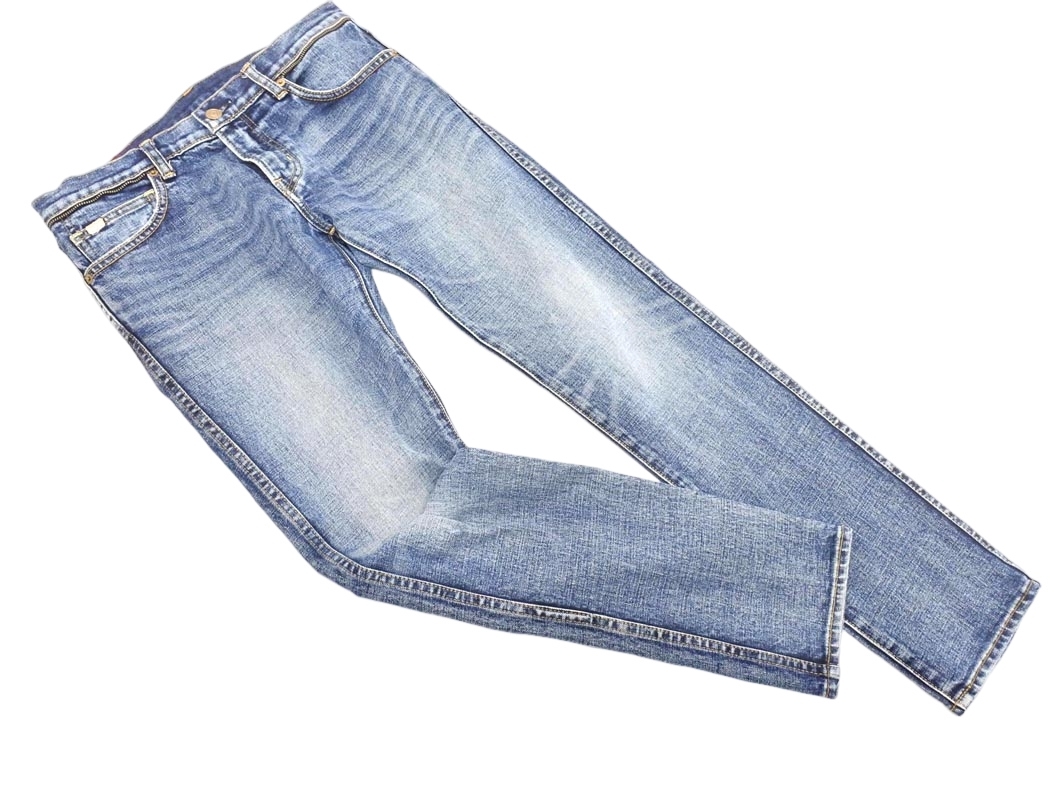 RNA アールエヌエー テーパード デニムパンツ sizeS/紺 ■■ ☆ fkb9 レディース拍卖