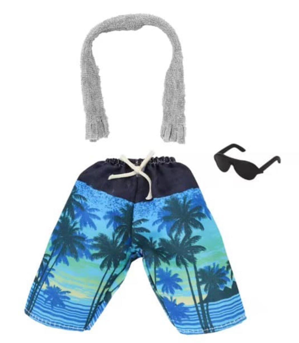 海パン×タオル×サングラスケン・リカパパ・ジェフくん・お人形さん バービー リカちゃん お人形さん用拍卖