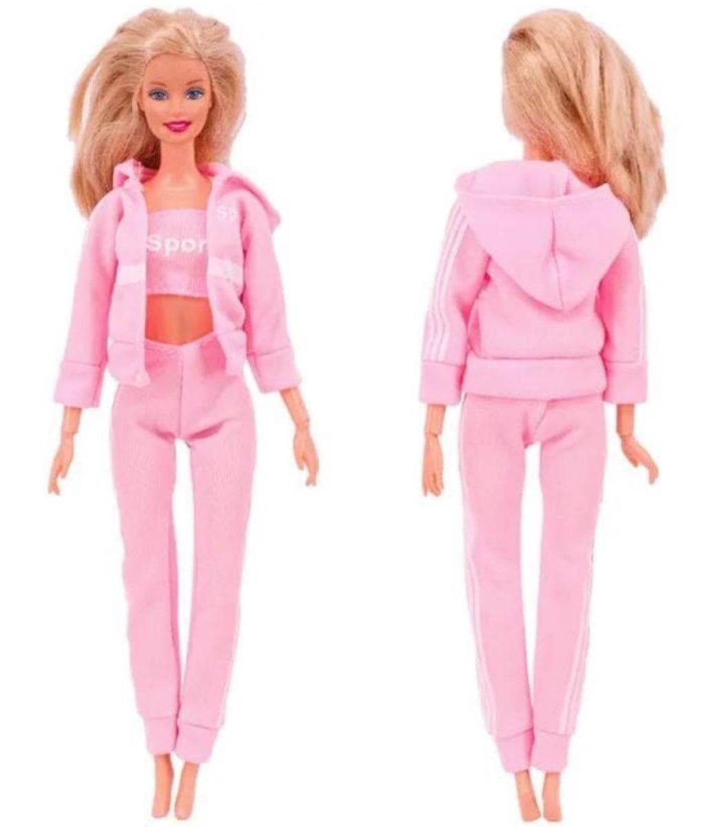 ピンクのトレーニングウエアバービーちゃん・リカちゃん・ジェニーちゃん・1/6 Barbie バービー バービー人形 着せ替え人形 フ ドール拍卖