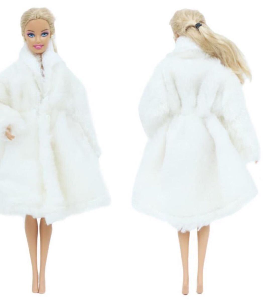 もこもこ毛皮コートリカちゃん・バービーちゃん・お人形さん用 バービー リカちゃん お人形さん用 ジェニー拍卖