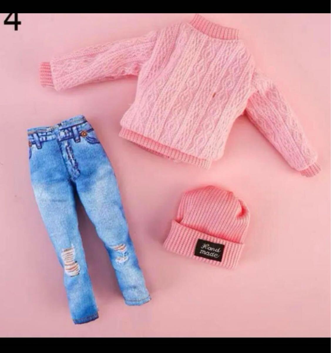 トレーナー・ジーンズ・ニット帽リカちゃん・バービー・ブライス・お人形用 服 リカちゃん拍卖