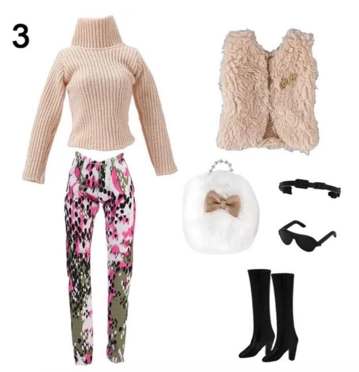 フルコーデセットリカちゃん・バービー・ジェニー・お人形さん用 バービー お人形さん用 ジェニー リカちゃん拍卖