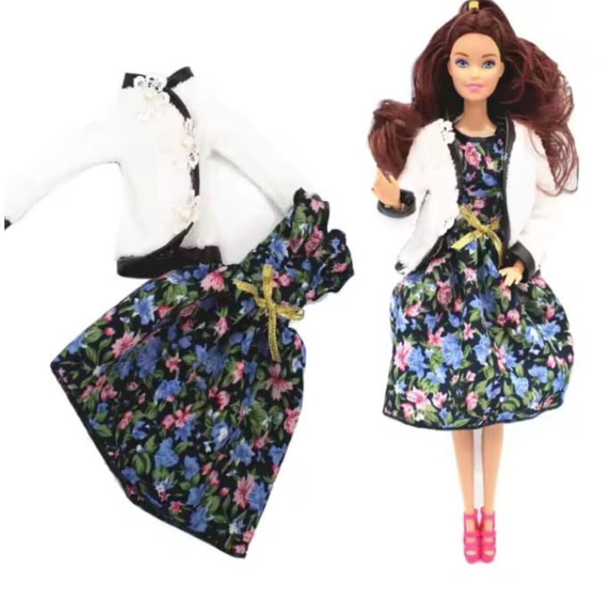 ジャケット・ワンピセットリカちゃん・バービーちゃん・ジェニー・お人形さん用 リカちゃん バービー 着せ替え人形拍卖