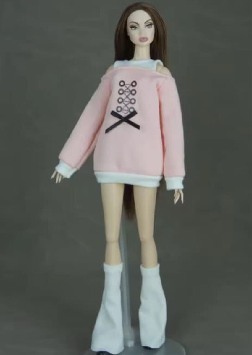 ピンクスウェットセットリカちゃん・バービーちゃん・ジェニーちゃん・お人形用 ドール拍卖