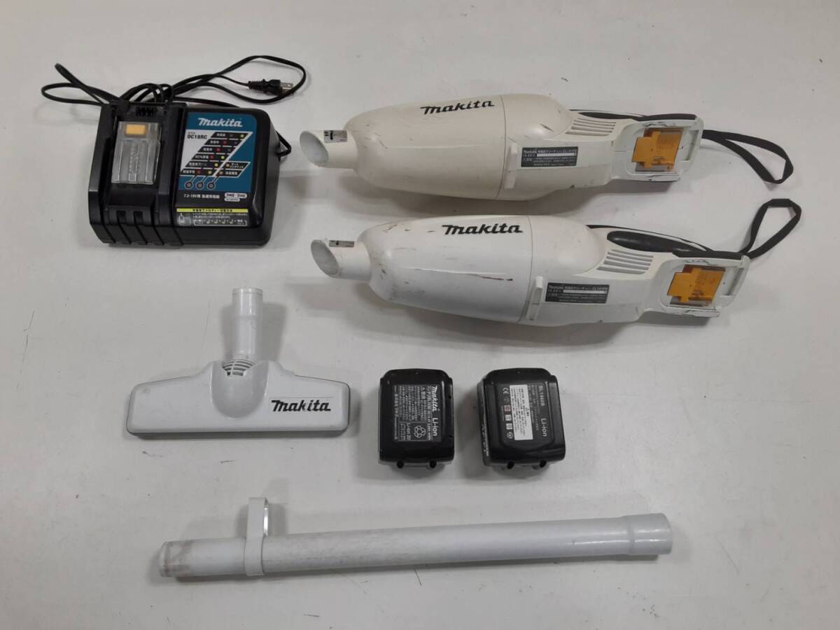 【11249 11250 け】CL141FD CL141FD makita マキタ 2台セット まとめ売り 掃除機 コードレス拍卖