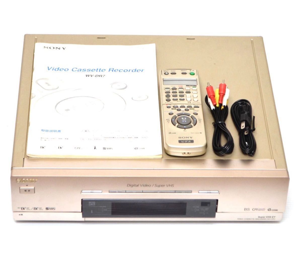 【入手困難/リモコン付】SONY ソニー WV-DR7 RMT-V289A ビデオカセットレコーダー Wデッキ DV VHS S-VHS Video Cassette WV-DRX9 の兄弟機拍卖