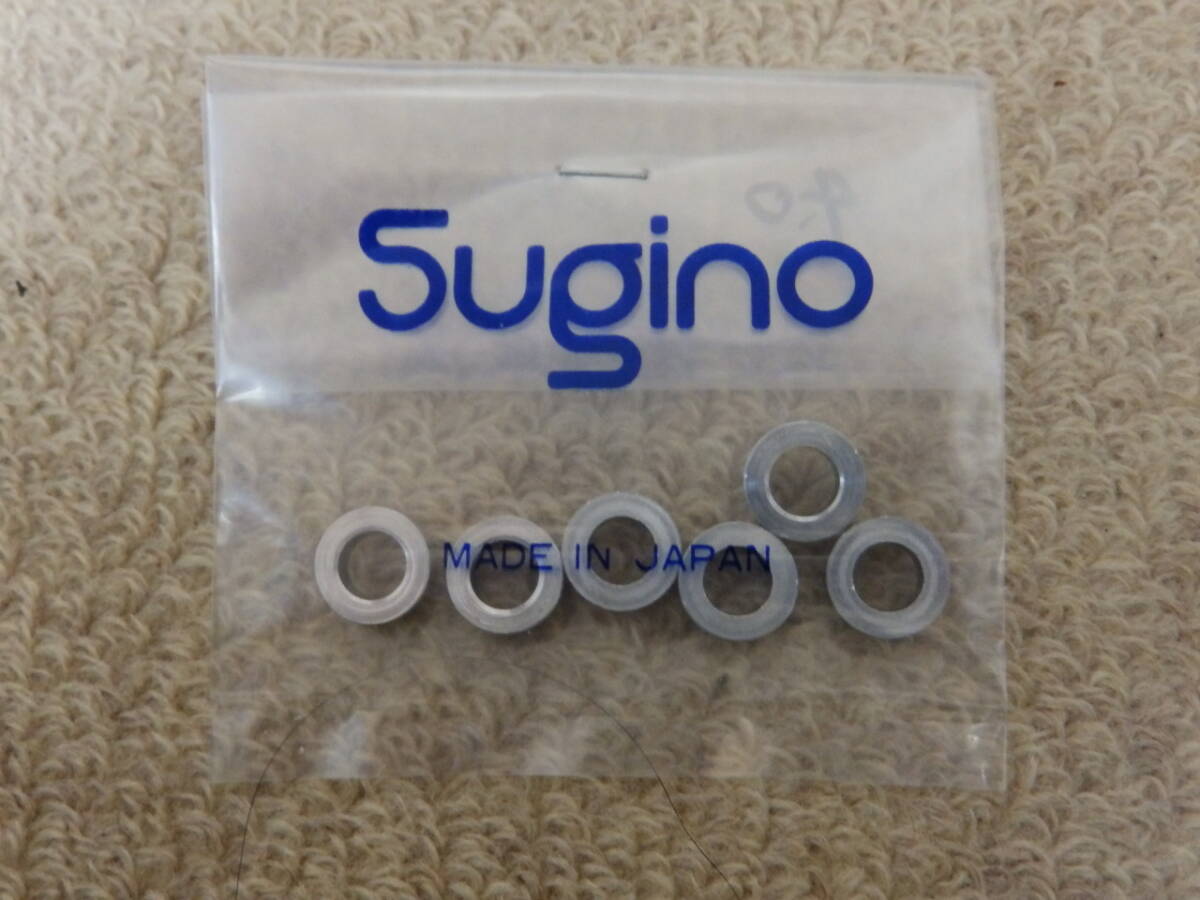 杉野鉄工所 スギノテクノ ギヤ板用アルミスペーサー 厚:4.0ミリ、外径:12ミリ、内穴径7ミリ 6個セット 新品未使用 純正品拍卖