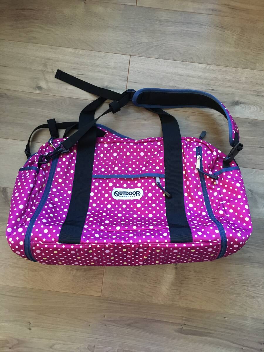 アウトドア 2WAY バック ピンク×紫系 美品拍卖