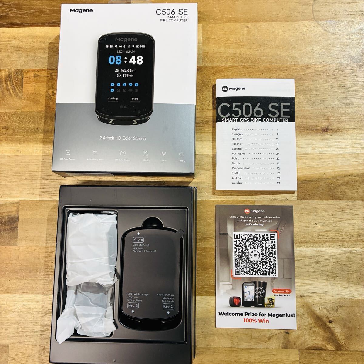 【新品】 Magene C506SE スマート GPS バイクコンピュータ マージーン サイコン GARMIN ガーミン マウント互換 グロータック スマホ連携拍卖