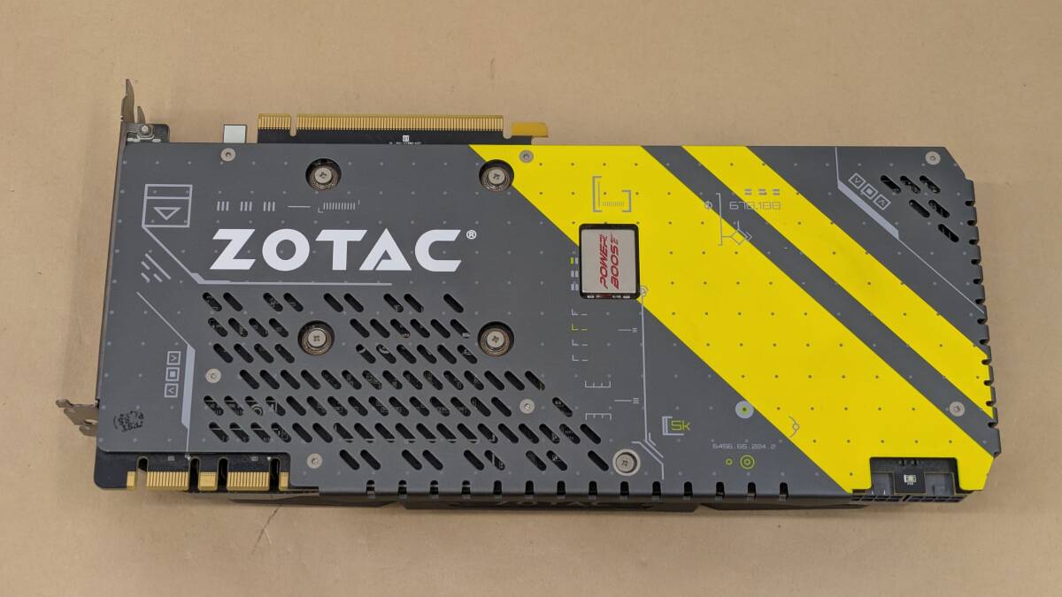 ◎D557/ジャンク!! ZOTAC GEFORCE GTX1070 AMP Edition 8GB /通電可、付属品無し、未掃除品/グラボ拍卖