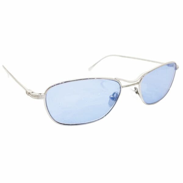 14406 グッチ サングラス Gロゴ シルバーフレーム ブルーレンズ GG 1618/S GUCCI Gマーク メガネ拍卖