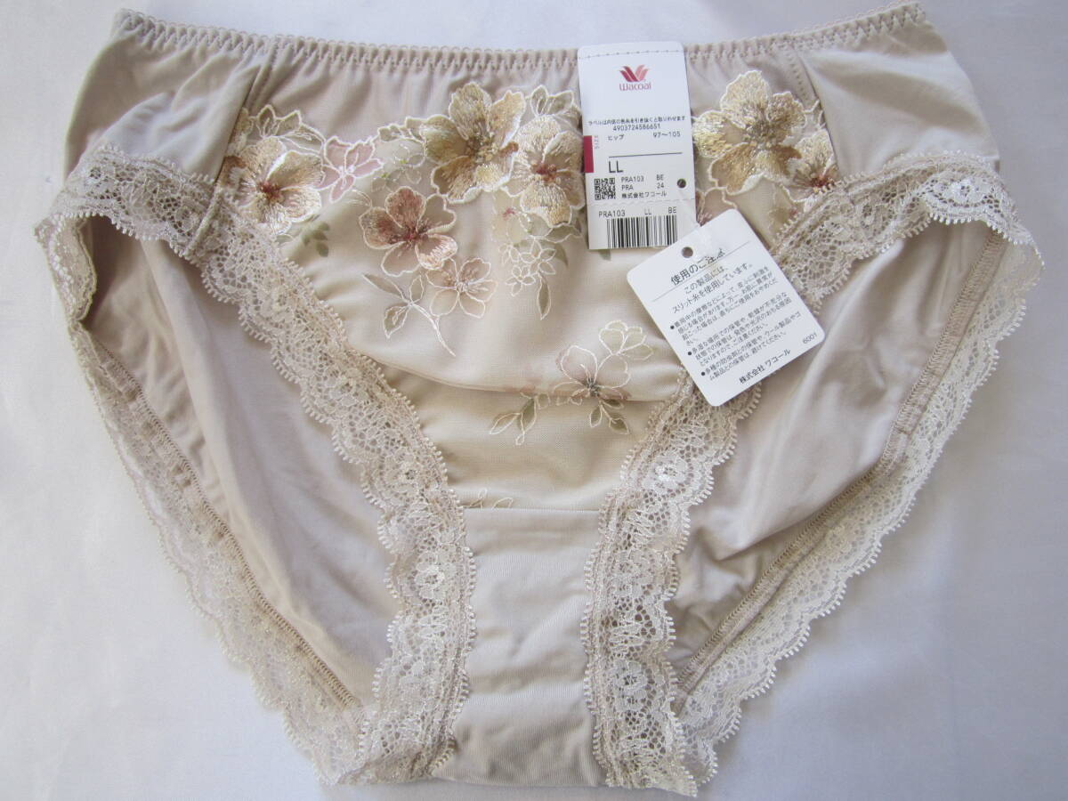 【ワコール】桜咲くショーツ LL ベージュ拍卖