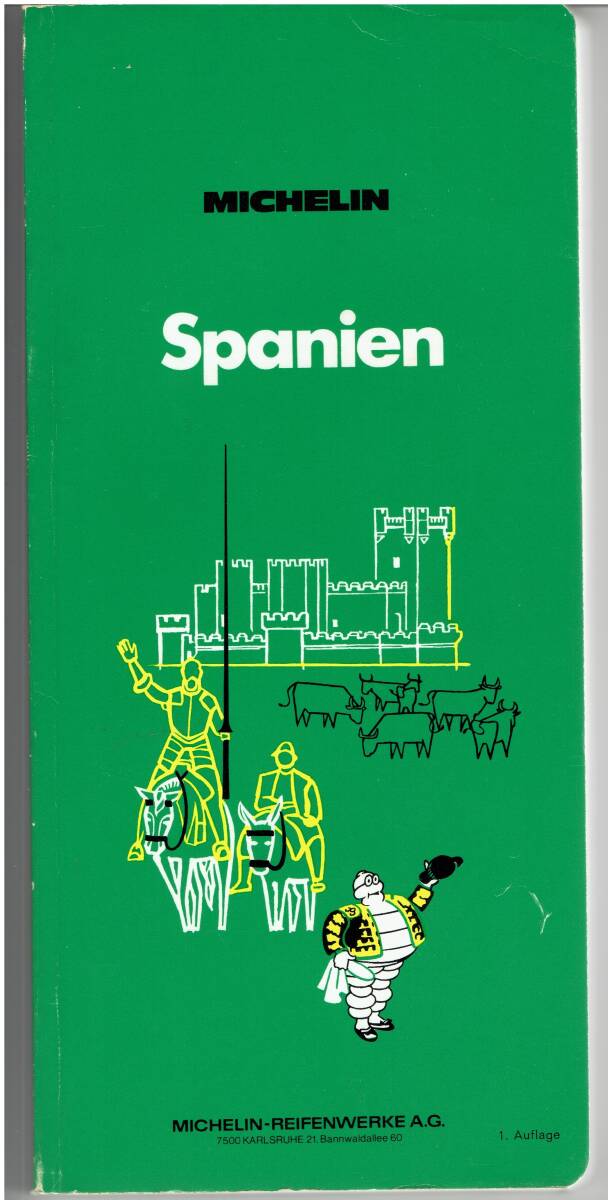 グリーンミシュランガイド(ドイツ語) Spanien MICHELIN-REIFENWERKE A.G 1975年 拍卖