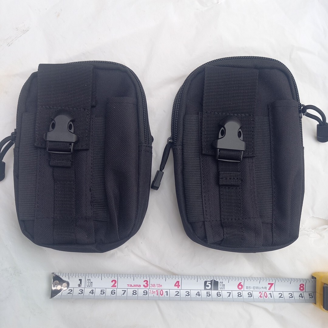 41218 収納 ケース ポーチ まとめて 二点 ウエストポーチ ? 腰道具 収納 拍卖
