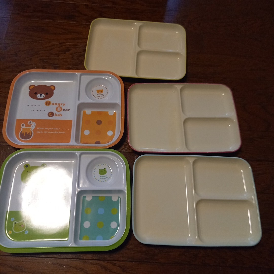 ランチプレート 食器 プレート まとめて 五点 幼児 子供 皿 まとめて 食事拍卖