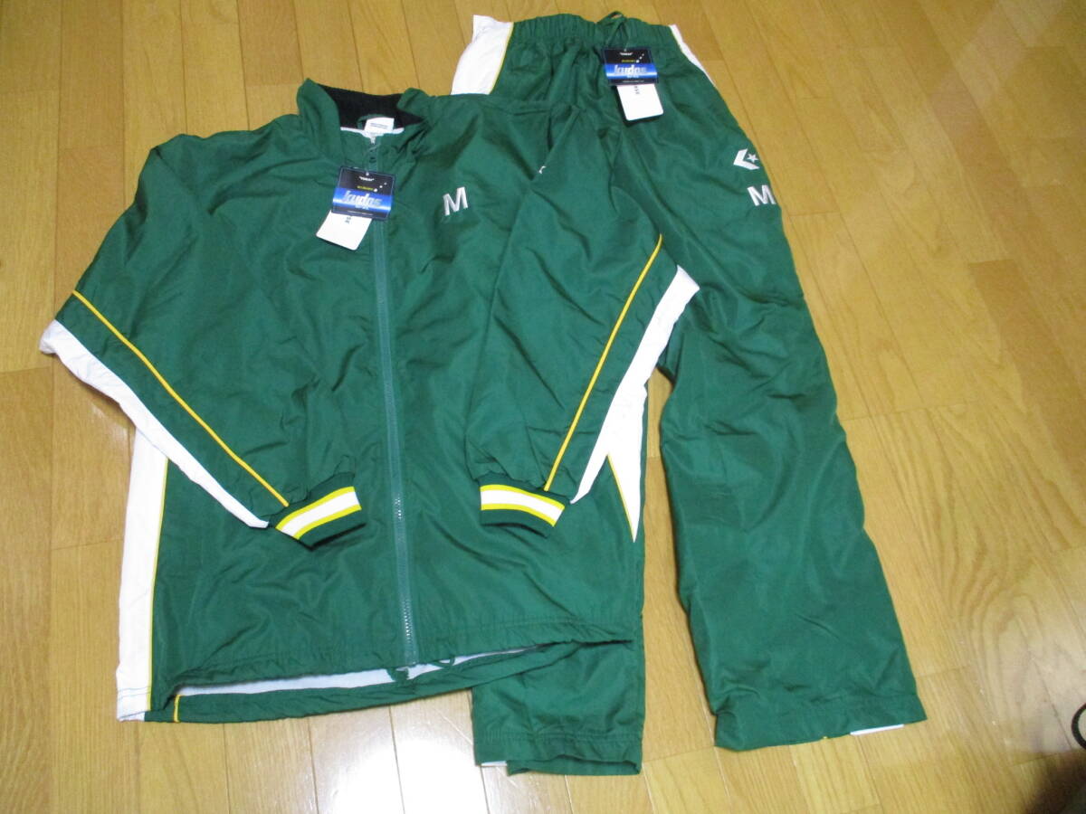 新品保管品!コンバース★サッカー用<ウォーム・スーツ>★M 緑・白・イエロー 20,000円相当拍卖