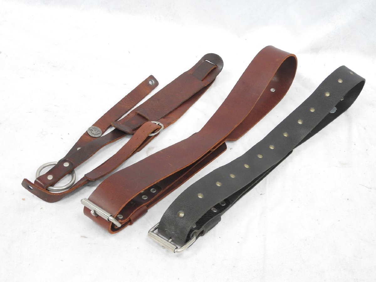 【C】Red Monkey ギター・ベース ストラップ 3本 まとめ売り レッドモンキー 101262拍卖