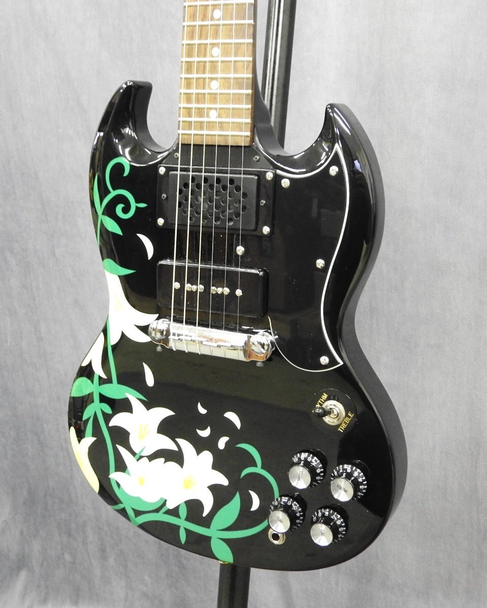 【C】 ESP キラ☆キラ コラボ mini SG 紗里奈モデル エレキギター #IG1239525 3127247拍卖