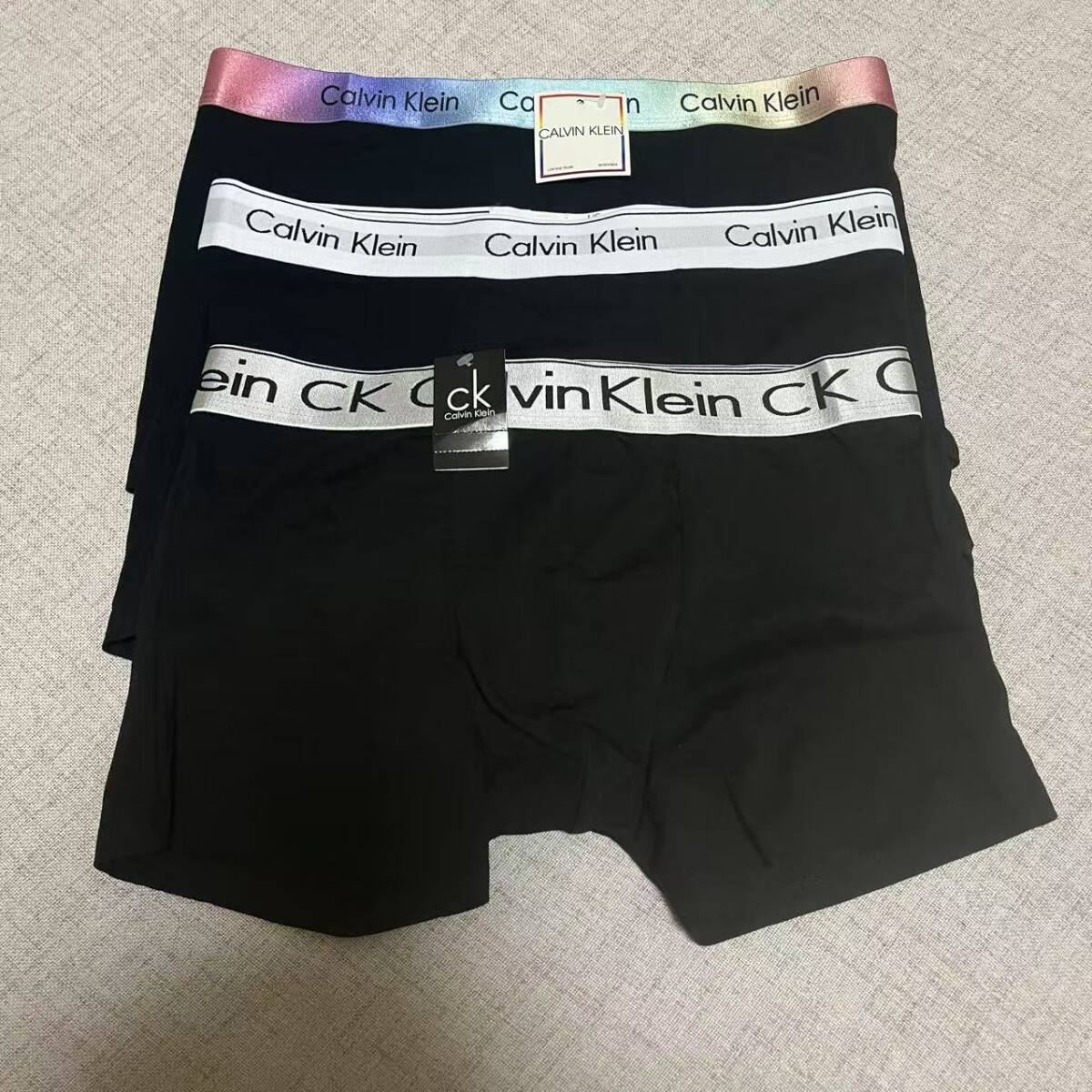 未着用 カルバンクライン ボクサーパンツ 3枚 Lサイズ 拍卖