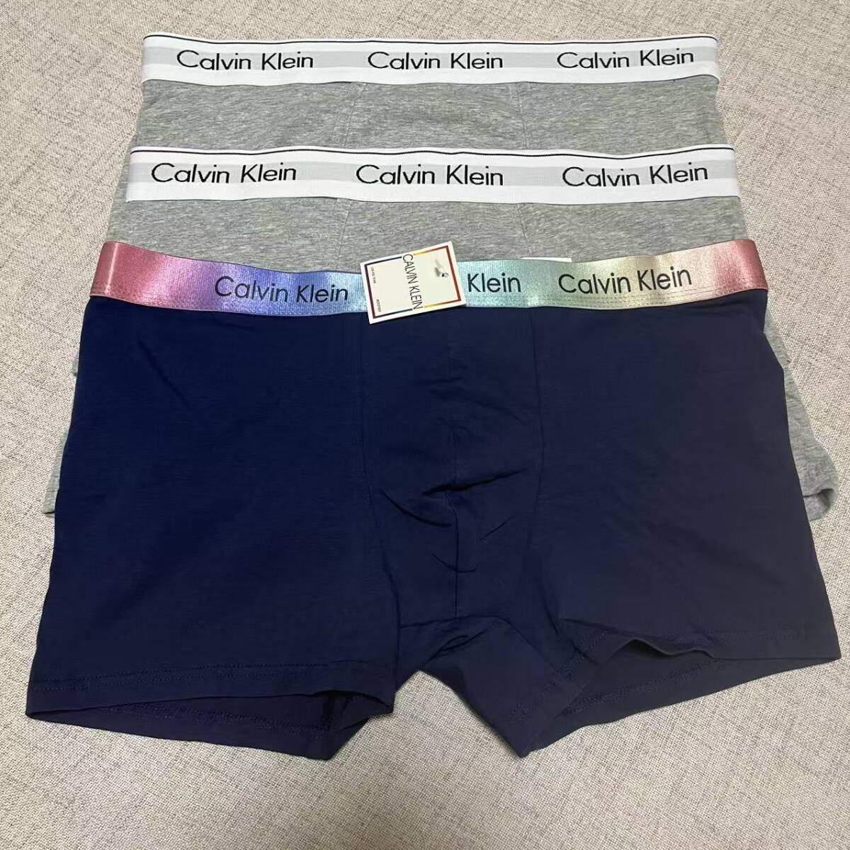 未使用 カルバンクライン ボクサーパンツ 3枚 XLサイズ拍卖