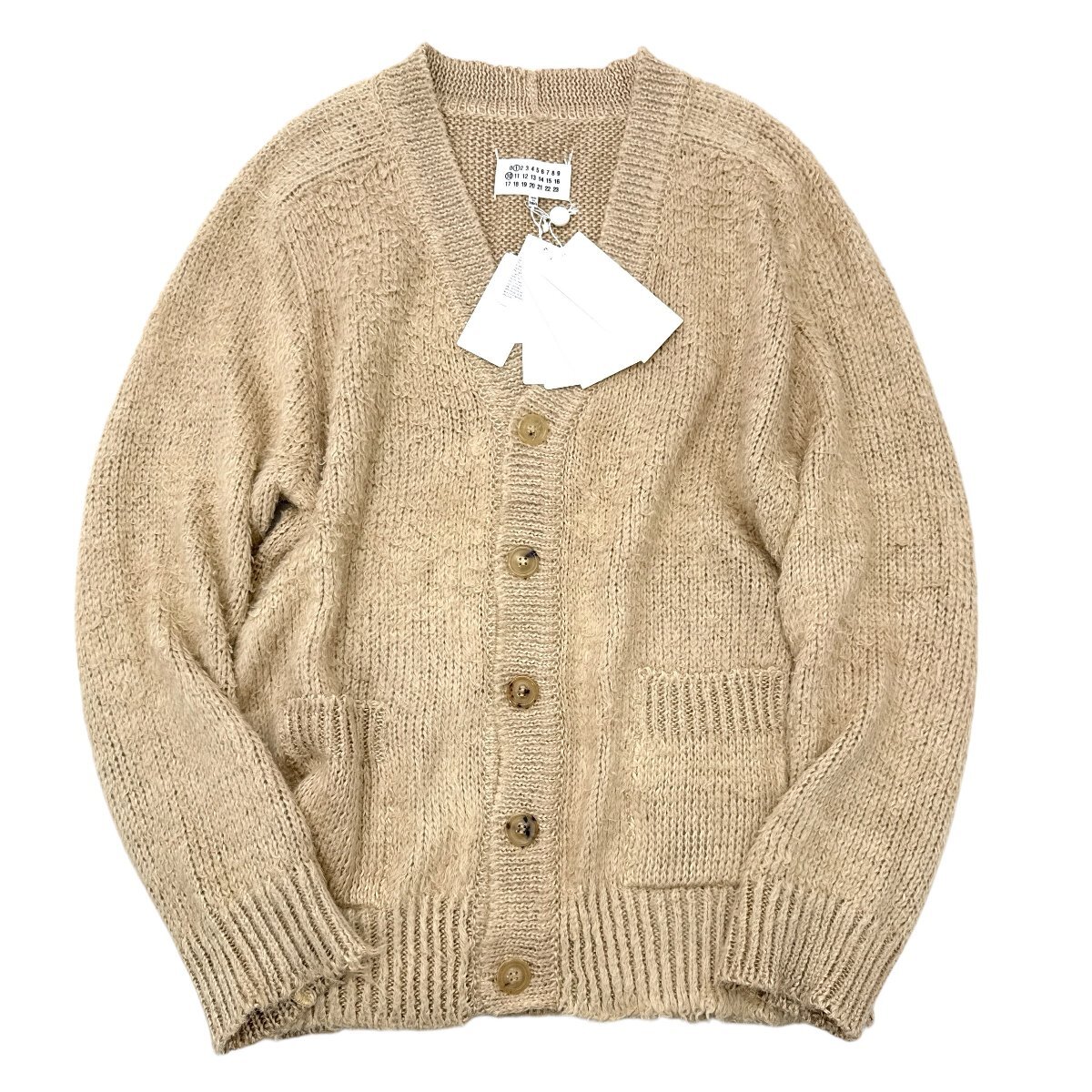 Maison Margiela⑩ BRUSCHED LINEN CARDIGAN ユニセックス【タグ付・定価249,700円】sizeS S50HP0002 メゾン マルジェラ カーディガン拍卖