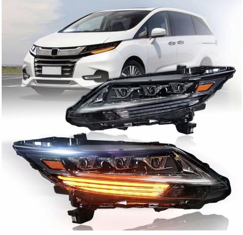 ホンダ オデッセイ5代目 ヘッドライト RC1/RC2/RC4型 ヘッドランプ 全LED オープニングモーション FOR Honda Odyssey 2013-2020年拍卖