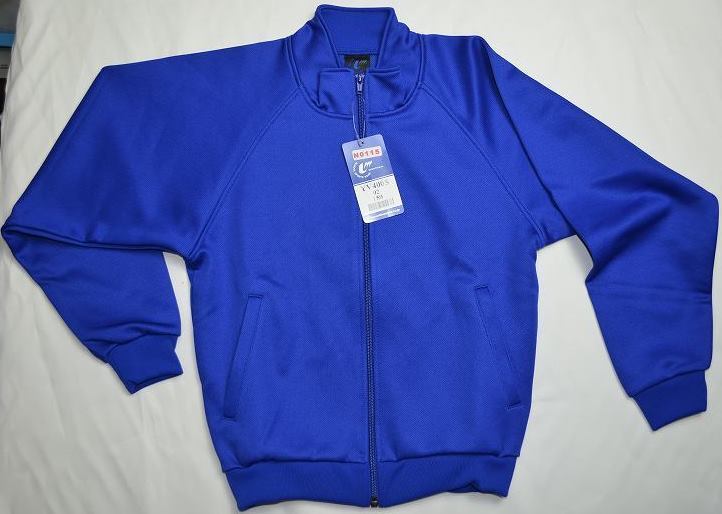 N0115★ユニチカ★体操服★フルジップ長袖シャツ★YV4005 02 ブルー 150拍卖