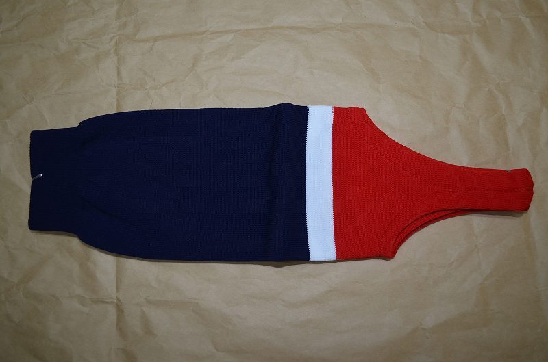 B0017★レワード★新品★ジュニアストッキング【レギュラーカット】 ネイビーx.ホワイトxレッド拍卖