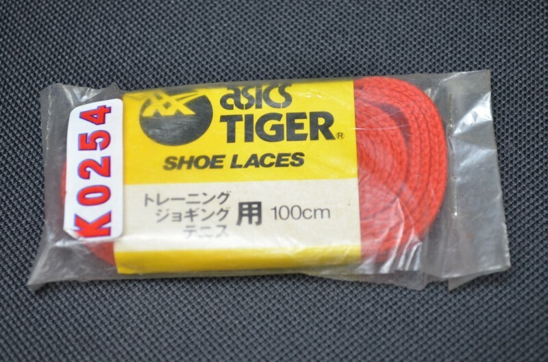 K254★アシックス★シューレース★ レッド 100cm ■トレーニング.ジョギング.テニス用 拍卖